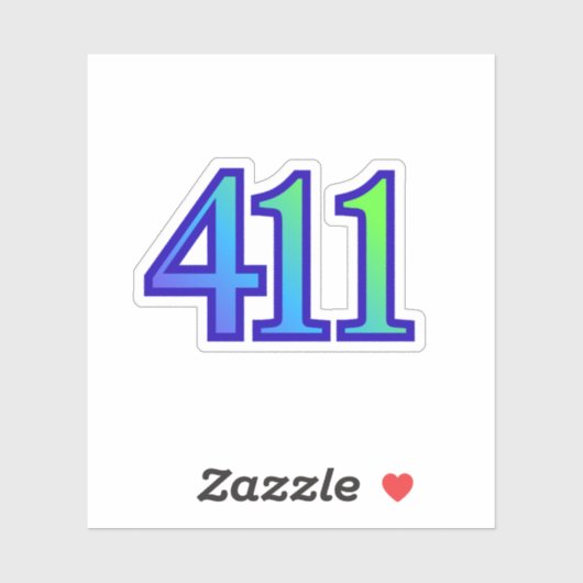 411 Angel Number Growth Sticker シール (シート)