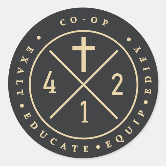 412ラウンドステッカー ラウンドシール (正面)