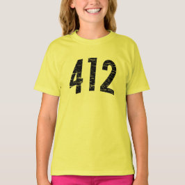 412 (市外局番の) Tシャツ