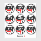 413 Antifascist Sticker Pack シール (シート)