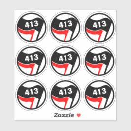 413 Antifascist Sticker Pack シール