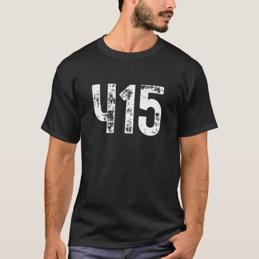 415 エリアコード サンフランシスコ CA モバイルエリアコード 41 Tシャツ (正面)