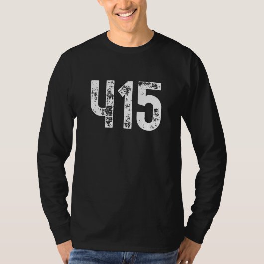 415 Area Code San Francisco CA Mobile Area Code 41 Tシャツ (正面)