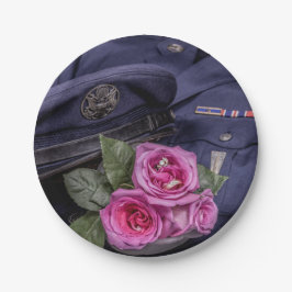 4171-軍隊結婚の ペーパープレート