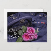 4171-軍隊結婚の ポストカード (正面/裏面)