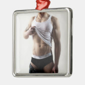 41786a大きな塊 メタルオーナメント (左)