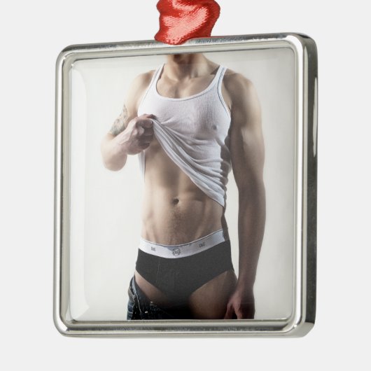 41786a大きな塊 メタルオーナメント (左)