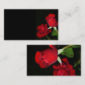 419紅薔薇黒背写真美しい 名刺 (正面/裏面)