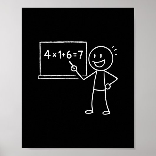41 67ミーム41六七数学おもしろい先生 ポスター (正面)