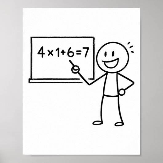 41 67ミーム41六七数学おもしろい先生 ポスター (正面)