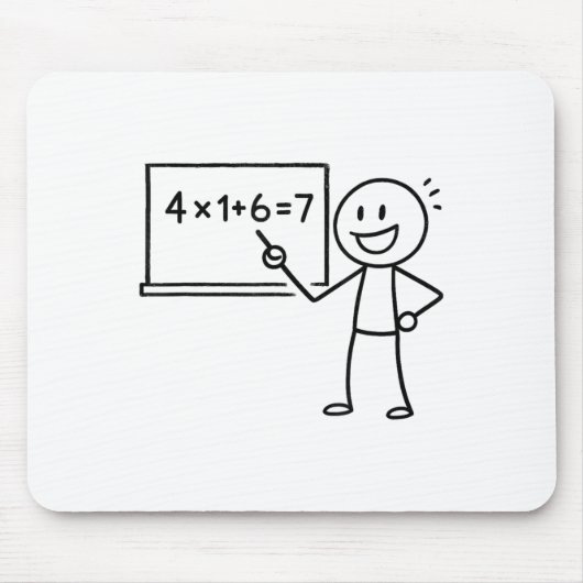41 67ミーム41六七数学おもしろい先生 マウスパッド (正面)