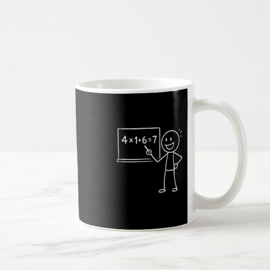41 67 ミーム 41 67 おもしろ数学教師 コーヒーマグカップ (右)