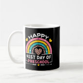 41 Days Of School Happy 41st Day Of Preschool Teac コーヒーマグカップ (左)