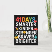 41 Days Smarter Kinder Stronger Braver Brighter  カード (正面)