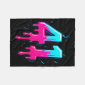 41 Ice Cream Drip Meme Forty One Four Gen Alpha Sl フリースブランケット (正面(横))