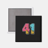 41 Ice Cream Drip Meme Forty One Four Gen Alpha Sl マグネット (正面/裏面)