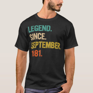 41 Years Old Gifts 41st Birthday Legend Since Sept Tシャツ