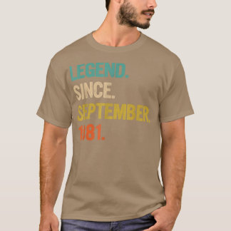 41 Years Old Gifts 41st Birthday Legend Since Sept Tシャツ