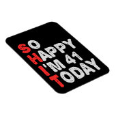 41st今日の誕生日ギフトのアイディアで幸せ マグネット (右側)