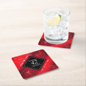 42エレガントndジャスパー結婚ズ記念広場 スクエアペーパーコースター (インサイチュ)