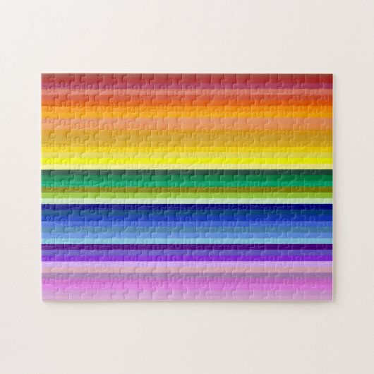 42ストライプRainbow Spectrum ジグソーパズル (横)