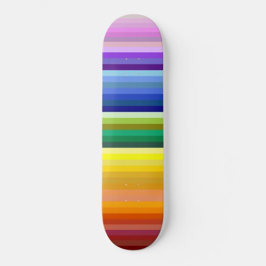 42ストライプRainbow Spectrum スケートボード (正面)