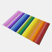 42ストライプRainbow Spectrum ドアマット (アングル)