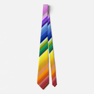 42ストライプRainbow Spectrum ネクタイ