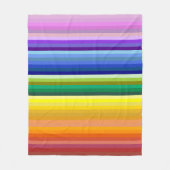 42ストライプRainbow Spectrum フリースブランケット (正面)