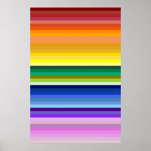 42ストライプRainbow Spectrum ポスター (正面)