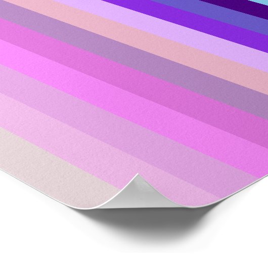 42ストライプRainbow Spectrum ポスター (角)