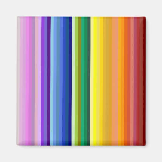 42ストライプRainbow Spectrum マグネット (正面)