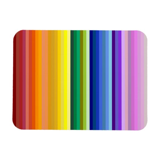 42ストライプRainbow Spectrum マグネット (横)