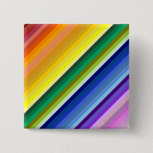 42ストライプRainbow Spectrum 缶バッジ (正面)