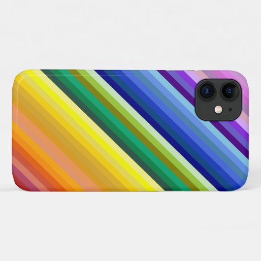 42ストライプRainbow Spectrum Case-Mate iPhoneケース (裏面(横))