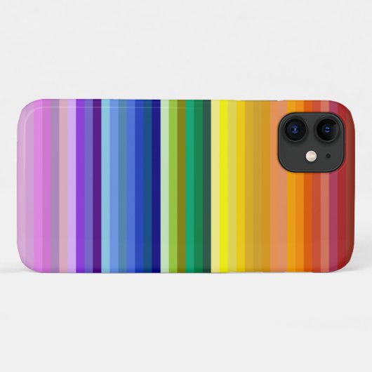 42ストライプRainbow Spectrum Case-Mate iPhoneケース (裏面(横))