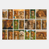 42フォトコラージュパーソナライズされたテンプレート ラッピングペーパーシート (正面2)