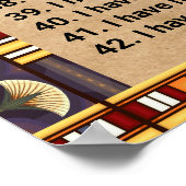 42マアトの法律 – ネガティブコンセッションのポスター ポスター (角)