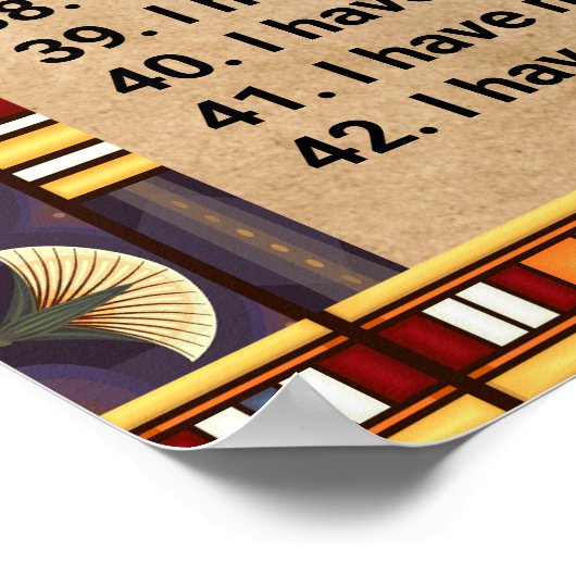 42マアトの法律 – ネガティブコンセッションのポスター ポスター (角)