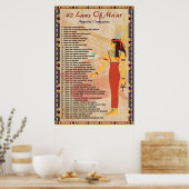 42マアトの法律 – ネガティブコンセッションのポスター ポスター (キッチン)