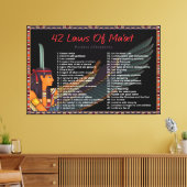 42マートの法律 – 前向き主張キャンバスPri キャンバスプリント (インサイチュ (リビング))