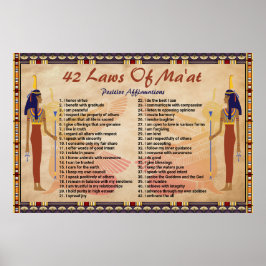 42マートの法律 – 前向き主張ポスター ポスター