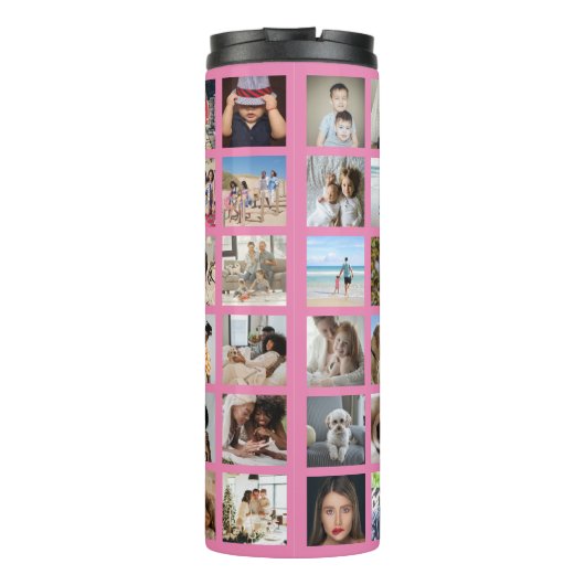 42写真パーソナライズされたコラージュ タンブラー (裏面)