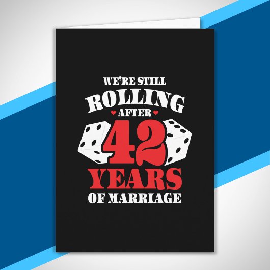 42年目の結婚記念日 おもしろギフト 結婚42周年 カード