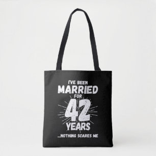 42年目の結婚記念日 面白いギフト トートバッグ