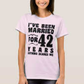 42年間の結婚生活を共に歩んだカップルにぴったりなデザイン Tシャツ (正面)