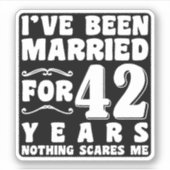 42年間の結婚生活を経て、結婚生活はロマンチックだ シール (正面)