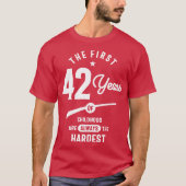42歳のギフト |第42回誕生日ギフトアイディア Tシャツ (正面)