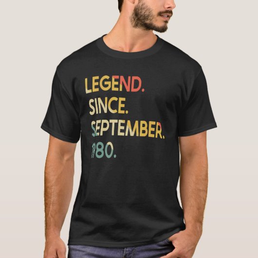 42歳の伝説1980年9月42日バレ Tシャツ (正面)