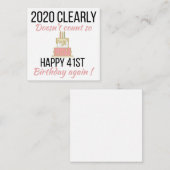 42歳の誕生日おめでとう、面白い42歳の誕生日カード エンクロージャーカード (正面/裏面)